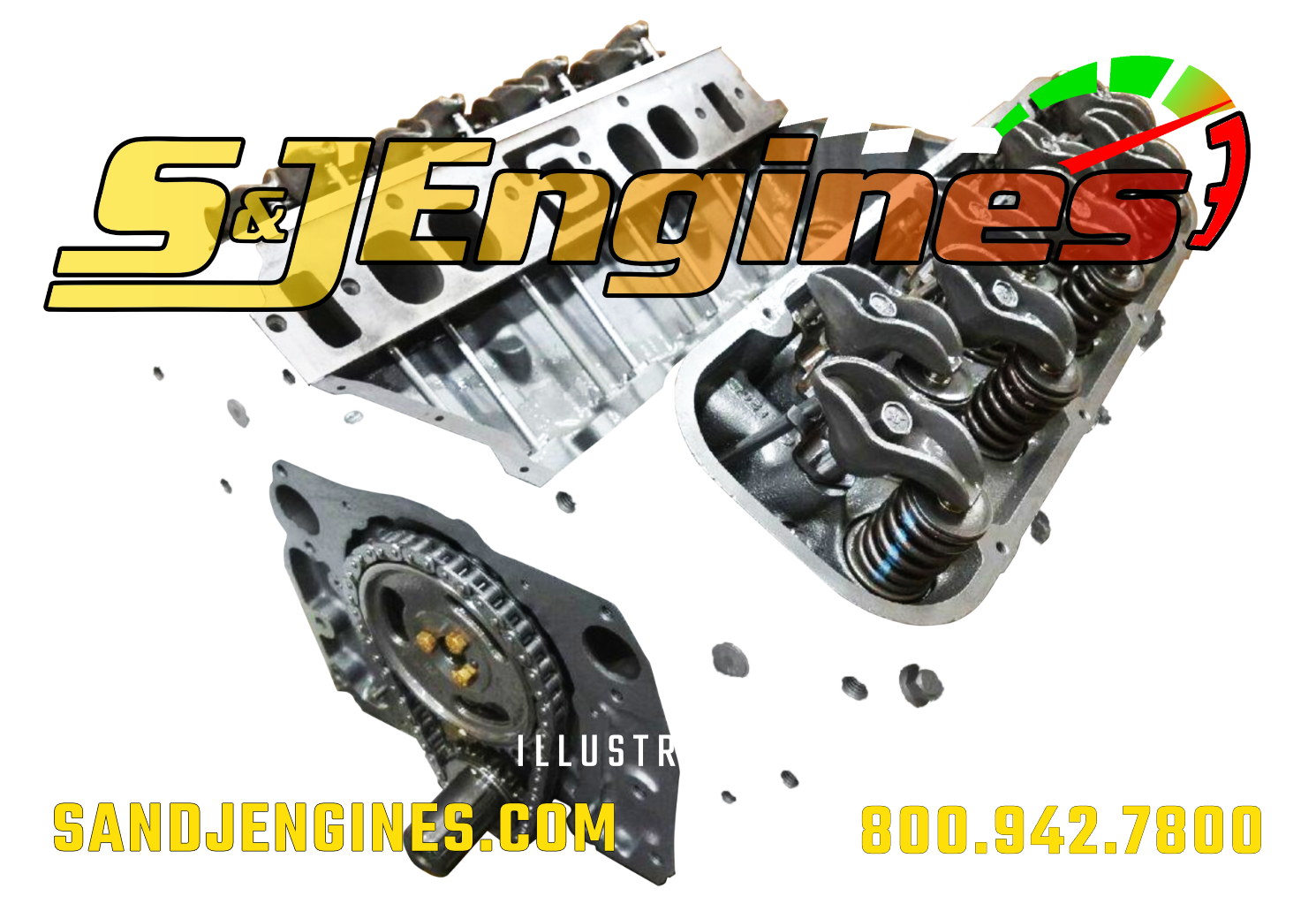 GMC-427-ci-7.0-Liter-Remanufactured-Long-Block-Crate-Engine-Chevrolet-C3500-Buick-Wildcat-Custom